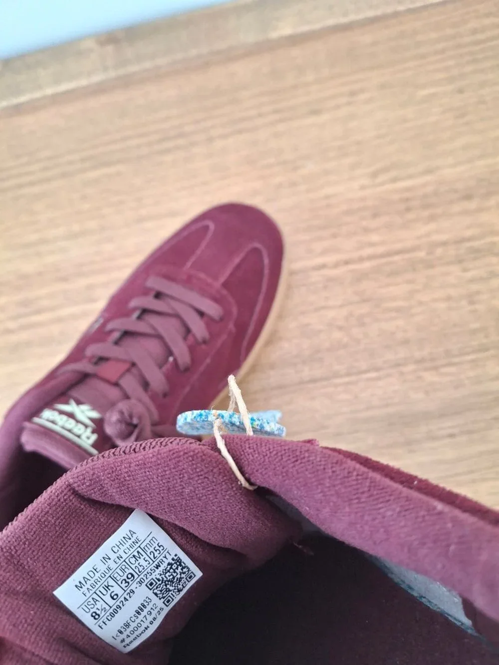 (New) Reebok – Forte Lounger Double Up Suede Sneakers (Black Cherry) – Women 8.5
